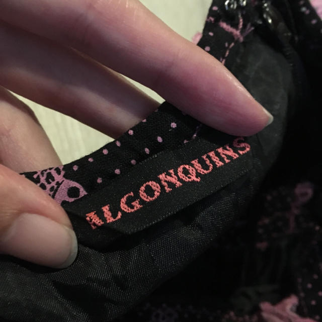 ALGONQUINS(アルゴンキン)の*値下げ*王冠スカル×ドット柄ワンピース レディースのワンピース(ひざ丈ワンピース)の商品写真