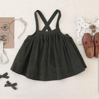 キャラメルベビー&チャイルド(Caramel baby&child )の即完売品 新品 soor ploom pinafore 6-7Y (ワンピース)