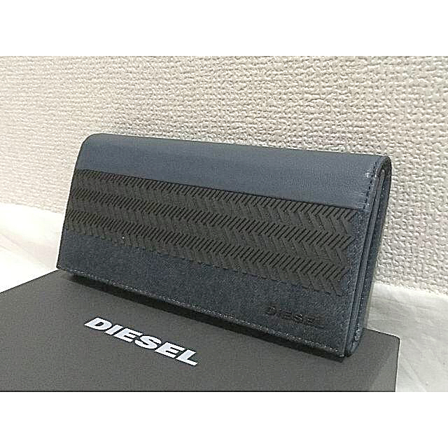 新品 国内完売 ディーゼル 長財布 デニム 定価19,580円