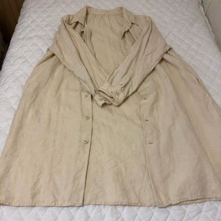 ネストローブ(nest Robe)の【美品】ネストローブ♡ヘンプ＆リネンコートワンピ(ロングワンピース/マキシワンピース)