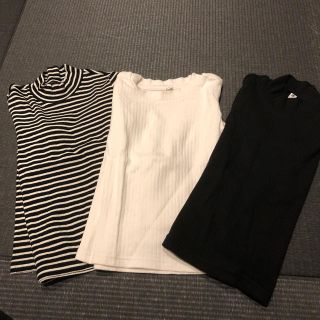 ユニクロ(UNIQLO)のUNIQLO 120 カットソー 3枚セット(Tシャツ/カットソー)