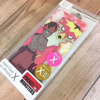 ポケモン(ポケモン)のポケモン カキ & バクガメス iPhoneX/Xs 兼用 スマホケース(iPhoneケース)