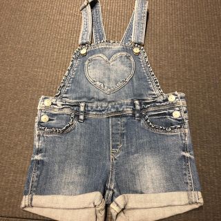 エイチアンドエム(H&M)のH＆M 130 女の子 サロペット デニム ショートパンツ(パンツ/スパッツ)