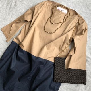 ビューティアンドユースユナイテッドアローズ(BEAUTY&YOUTH UNITED ARROWS)のバイカラーワンピース(ひざ丈ワンピース)