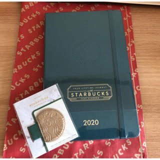スターバックスコーヒー(Starbucks Coffee)の韓国スタバ×モレスキン コラボ 2020スケジュール帳 グリーン(カレンダー/スケジュール)