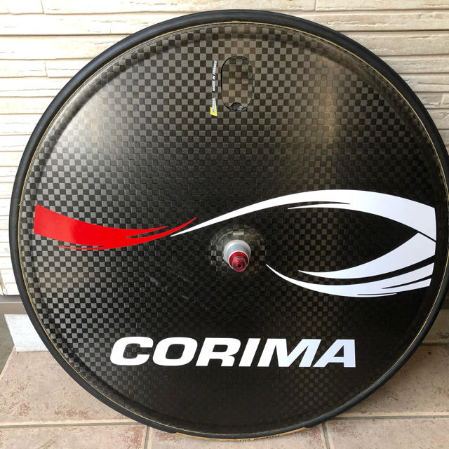 スポーツ/アウトドア美品　CORIMA フルカーボンディスクホイール　タイヤ付 11速