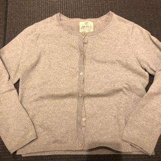 ザラ(ZARA)のZARA 120 130 カーディガン グレー 美品 女の子 (カーディガン)