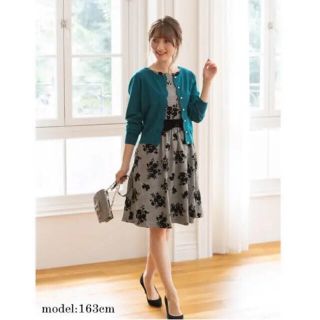 トッコ(tocco)の★love様　tocco closet フロッキーフラワーチェックワンピ★(ひざ丈ワンピース)