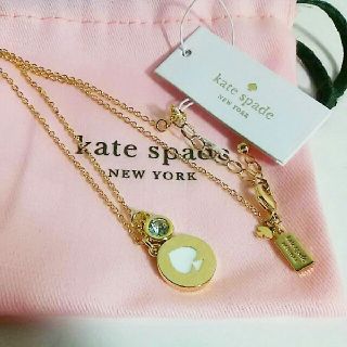 ケイトスペードニューヨーク(kate spade new york)の【新品】kate spade ケイトスペード ネックレス ホワイト (ネックレス)