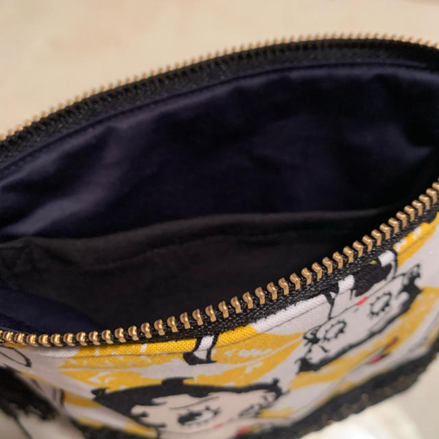 NEW限定品】 Handmade ☆ベティちゃん(黄色)16㎝ファスナー ポーチ NEW限定品】 Handmade ☆ベティちゃん(黄色)16㎝ファスナー ポーチ