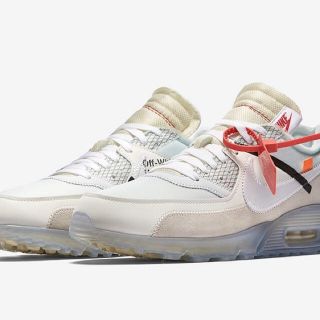 ナイキ(NIKE)のoff-white nike air max 90 オフホワイト 26cm(スニーカー)