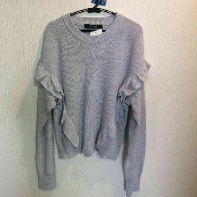 w closet(ダブルクローゼット)のw closet＊フリルニット レディースのトップス(ニット/セーター)の商品写真