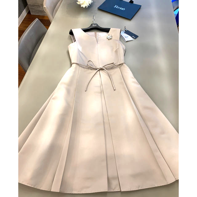 ルネRene❤️2019新品グレージュワンピース❤️ウォッシャブル36