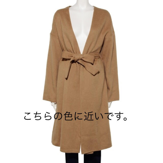 新品 定価20.9万 22AW ATON キャメル100% ロングコート 01