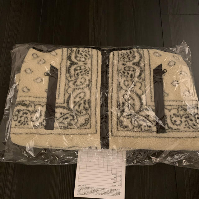 Supreme bandana fleece jacket tan M 2