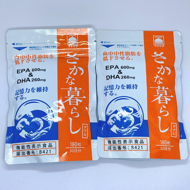 食品/飲料/酒新品未開封 さかな暮らし ダブル 180粒  4袋セット