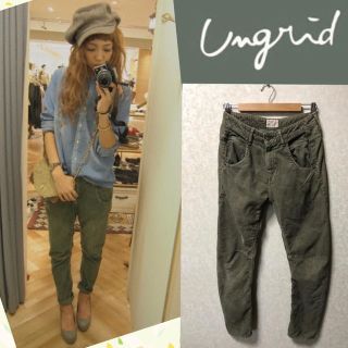 アングリッド(Ungrid)のコーデュロイサルエル todayful ZARA マウジー キャナル ユニクロ(サルエルパンツ)