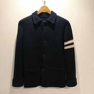 ソフネット(SOPHNET.)の★SOPHNET.×A.P.C.★ニットブルゾン★ネイビー★S★(ブルゾン)