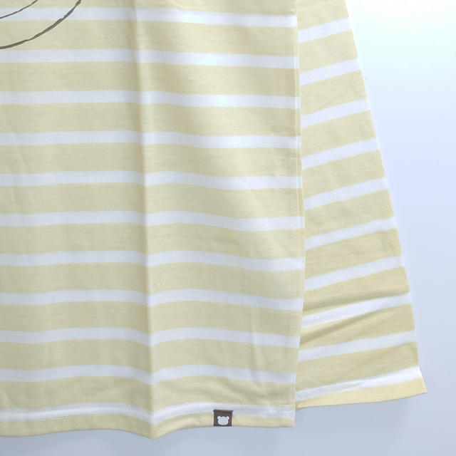 新品 M リラックマ ボーダー 長袖 Tシャツ イエロー メンズのトップス(Tシャツ/カットソー(七分/長袖))の商品写真