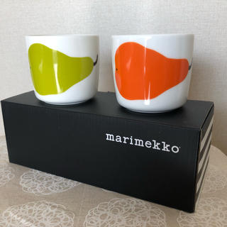マリメッコ(marimekko)のマリメッコ  パーリナ　ラテマグ  グリーン　60周年＆オレンジ　セット(グラス/カップ)