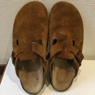 ビルケンシュトック(BIRKENSTOCK)のビルケンシュトック  37 ボストン　スエード　ライトブラウン(ローファー/革靴)