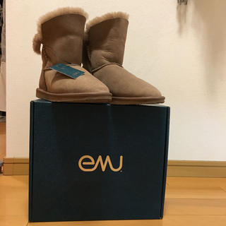 エミュー(EMU)のEMU ムートンショートブーツ　キャメル(ブーツ)