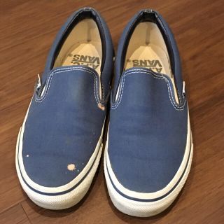 アーペーセー(A.P.C)のA.P.C.×VANS スリッポン　スニーカー　ネイビー(スニーカー)