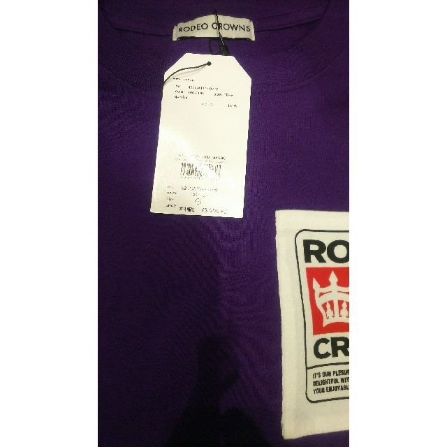 RODEO CROWNS WIDE BOWL(ロデオクラウンズワイドボウル)の新品未使用 パープルのロンTとブラウンのワンピとブラックのパーカー レディースのトップス(Tシャツ(長袖/七分))の商品写真