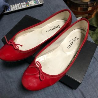 レペット(repetto)のレペット 38.5 レッド(バレエシューズ)