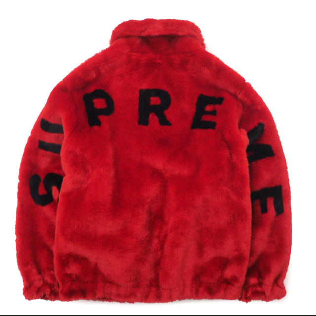 Supreme - Faux Fur Bomber Jacket 赤M