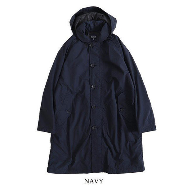 美品 ORCIVAL オーシバル 中綿 フード ロングコート NAVY