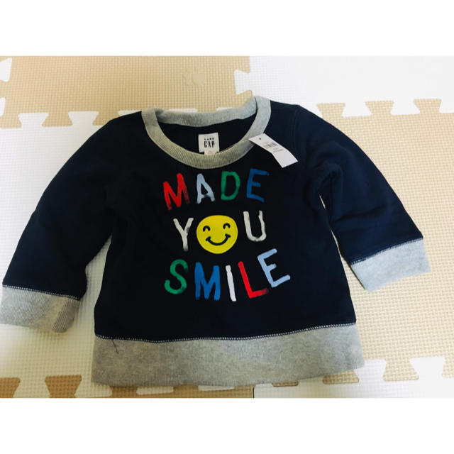 babyGAP(ベビーギャップ)のBaby GAP☆トレーナー 70 黒 キッズ/ベビー/マタニティのベビー服(~85cm)(トレーナー)の商品写真