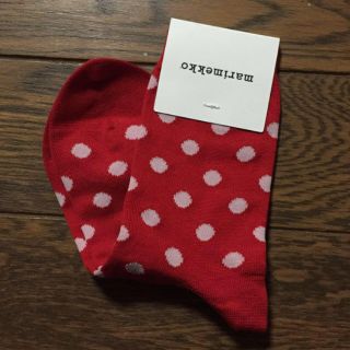 マリメッコ(marimekko)のマリメッコ 水玉 ドット 靴下 新品(ソックス)