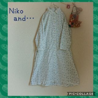 ニコアンド(niko and...)の最終値下げ▼Niko and…＊草花柄シャツワンピース(ひざ丈ワンピース)