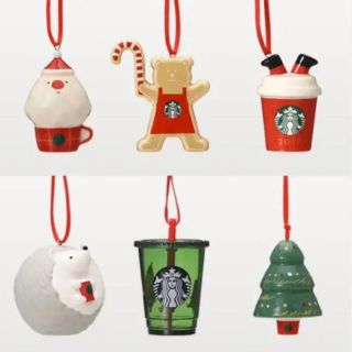 スターバックスコーヒー(Starbucks Coffee)のスターバックス クリスマス 2019 オーナメント コンプリート セット(置物)