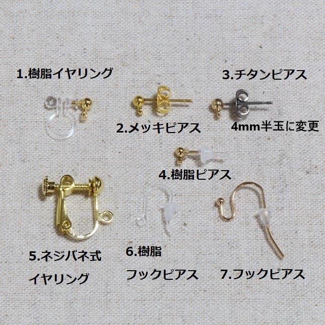 H234　ウッド風オーバル レディースのアクセサリー(イヤリング)の商品写真