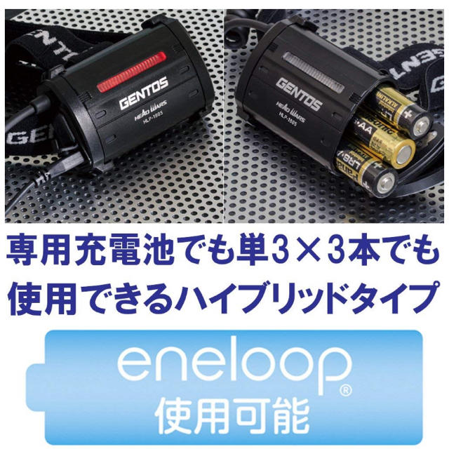 GENTOS(ジェントス)のGENTOS HLP-1805 ヘッドライト　最大500lm スポーツ/アウトドアのアウトドア(ライト/ランタン)の商品写真