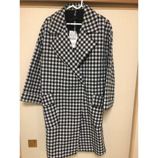 ザラ(ZARA)のZARA チェックコート(ロングコート)