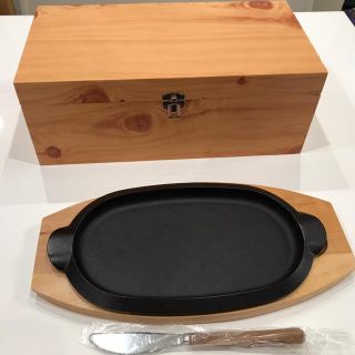 【新品】岩鋳　ステーキ皿セット　南部鉄器(食器)