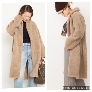 ドゥーズィエムクラス(DEUXIEME CLASSE)の18aw 未使用タグ付 ドゥーズィエムクラス  ムートンチェスターコート(ムートンコート)