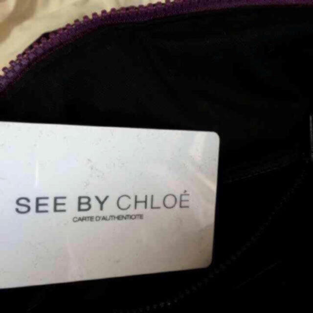 SEE BY CHLOE(シーバイクロエ)のSEE BY CHLOE  パープル バッグ レディースのバッグ(トートバッグ)の商品写真