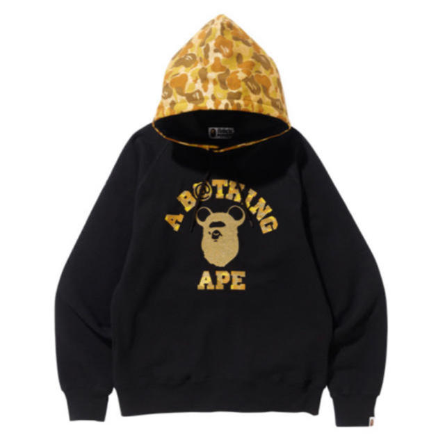 A BATHING APE(アベイシングエイプ)のAPE HEAD BE@R COLLEGE PULLOVER HOODIE メンズのトップス(パーカー)の商品写真