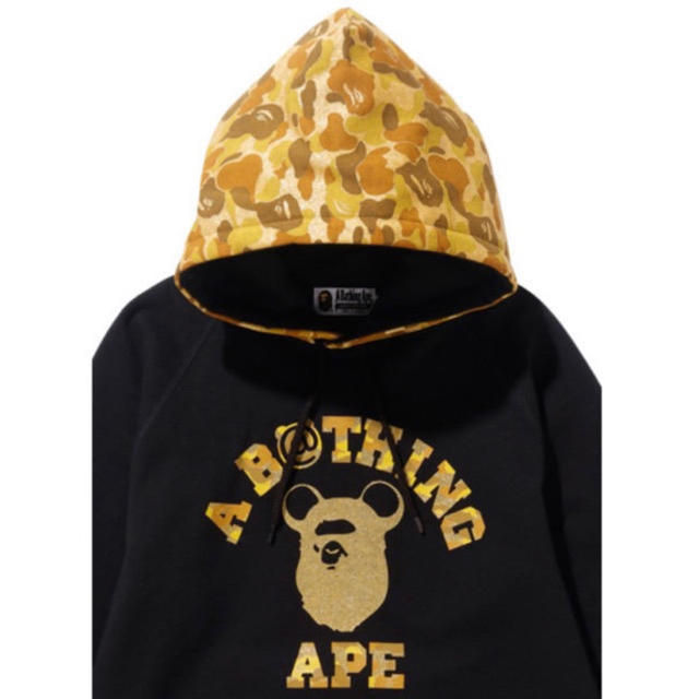 A BATHING APE(アベイシングエイプ)のAPE HEAD BE@R COLLEGE PULLOVER HOODIE メンズのトップス(パーカー)の商品写真