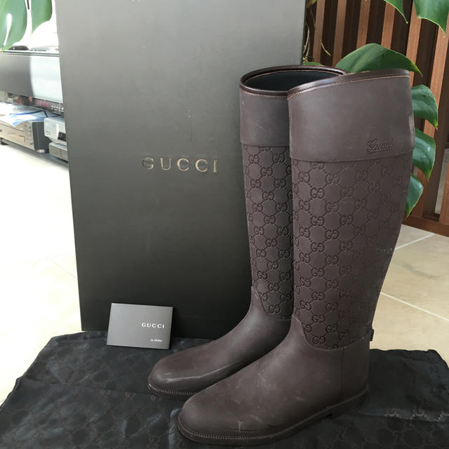 GUCCIレインブーツ 正規品です。 | フリマアプリ ラクマ