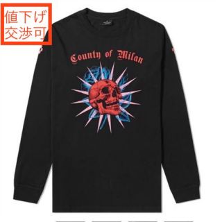 マルセロブロン(MARCELO BURLON)の【Lサイズ★正規品】MARCELO BURLON 黒カットソー(Tシャツ/カットソー(半袖/袖なし))