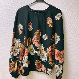 ザラ(ZARA)のzara 花柄ブラウス(シャツ/ブラウス(長袖/七分))