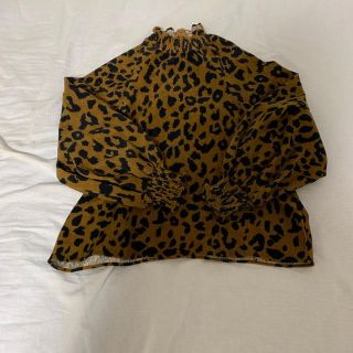 vintage ビンテージ　ヒョウ柄　セーター　ニット　アウター　厚手　美品