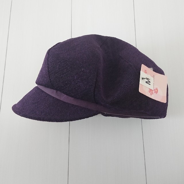 アルプス・カワムラ 新品 キャスケット 紫 Ｍ レディースの帽子(キャスケット)の商品写真