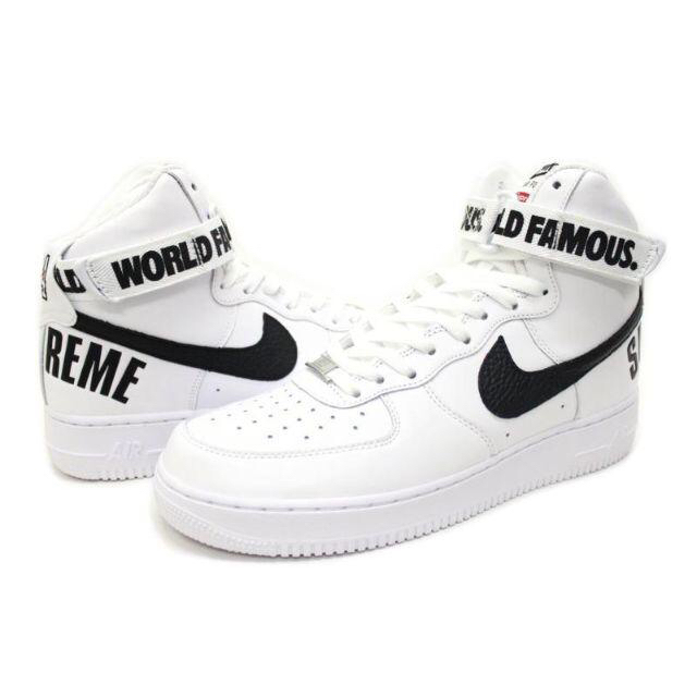 おすすめ AIR NIKE - Supreme FORCE SP 白 27.5 SUPREME HIGH 1