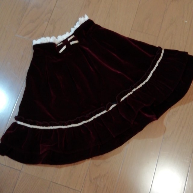 axes femme(アクシーズファム)のaxes コーデュロイ スカート エンジ 140  キッズ/ベビー/マタニティのキッズ服女の子用(90cm~)(スカート)の商品写真